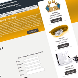 goldtraining - Creare site de prezentare servicii firma
